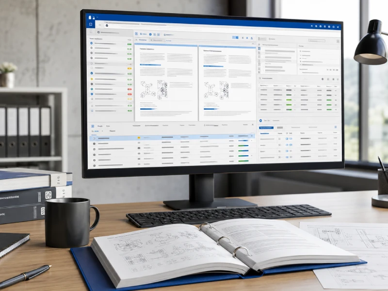Professional translation management workspace showing bilingual manual content, terminology resources, quality checks and project workflow