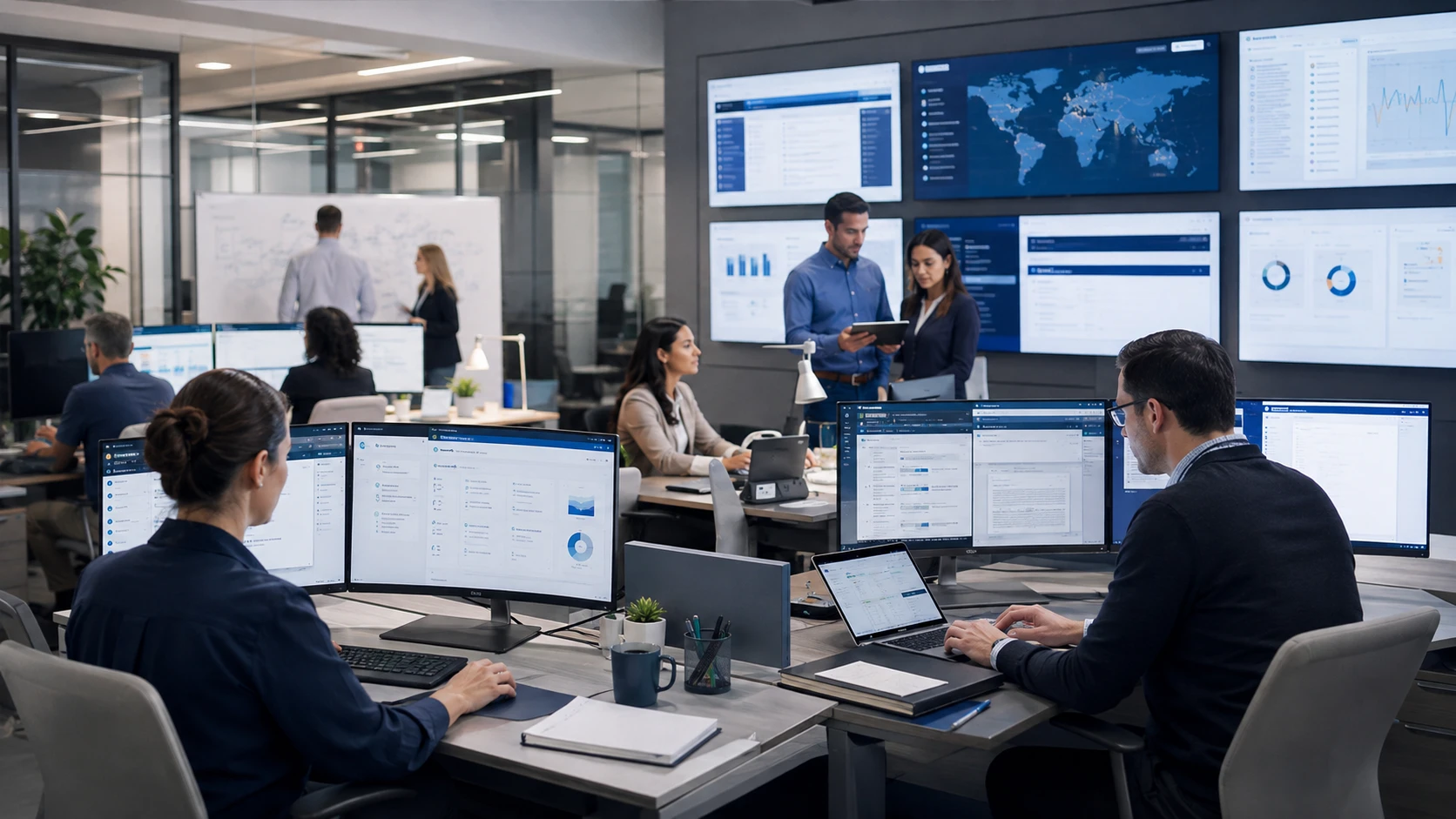 Connected global language operation combining enterprise teams, technology, multilingual workflows and professional human expertise