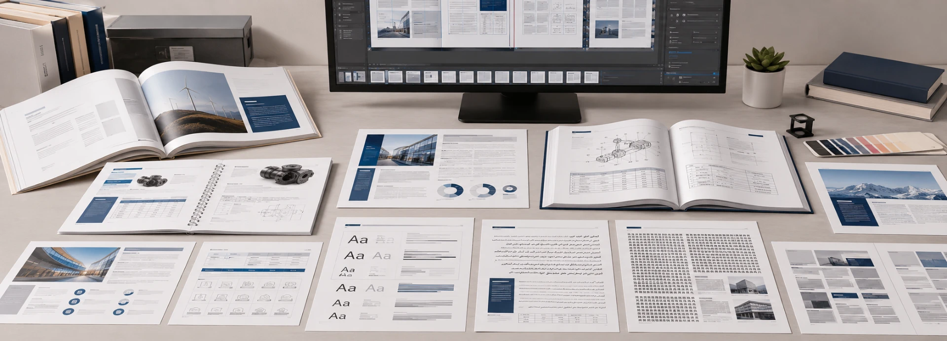 Professional multilingual document review involving typography, layout, language checks and publishing quality assurance